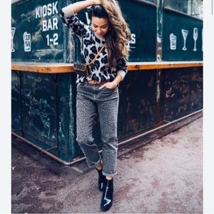 Pistola | Wild Night Black Leopard Print Pants Size 28